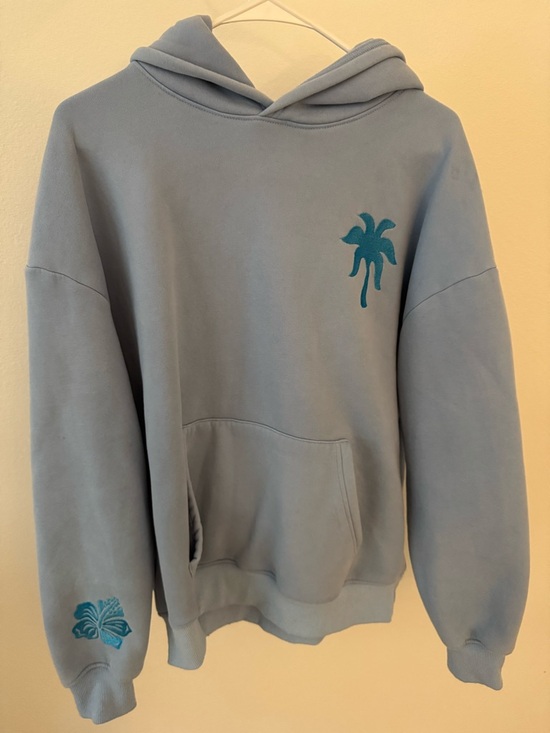 PinkPalmPuff hoodie - Picture 3 of 4